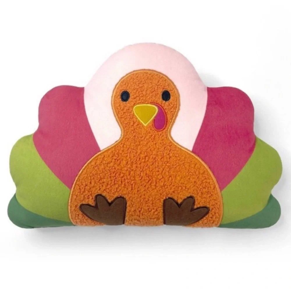 Target Bullseye’s Playground Decorative Thanksgiving Colorful Turkey Pillow